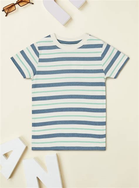 Buy Boys Striped T-shirt Online at just Rs. 199.0 - 1000015354696 | Max ...