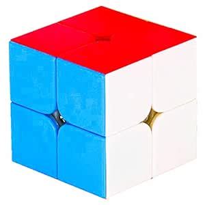 D ETERNAL Moyu Mofang Jiaoshic Cube 2X2 High Speed Stickerless Magic 2 ...