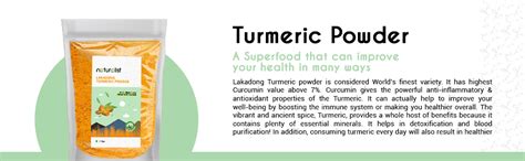 Naturalist Lakadong Turmeric Powder | 100% Natural | Anti-inflammatory ...