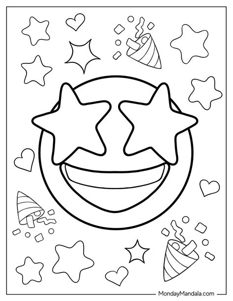 20 Emoji Coloring Pages (Free PDF Printables)