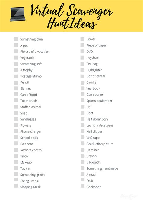 How to Host a Virtual Scavenger Hunt + Printable Planning Pack