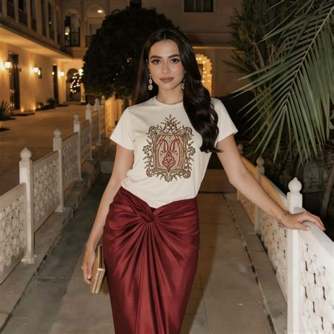 Women's Designer T-Shirts Online | Embroidered Tees - Duchess Kumari