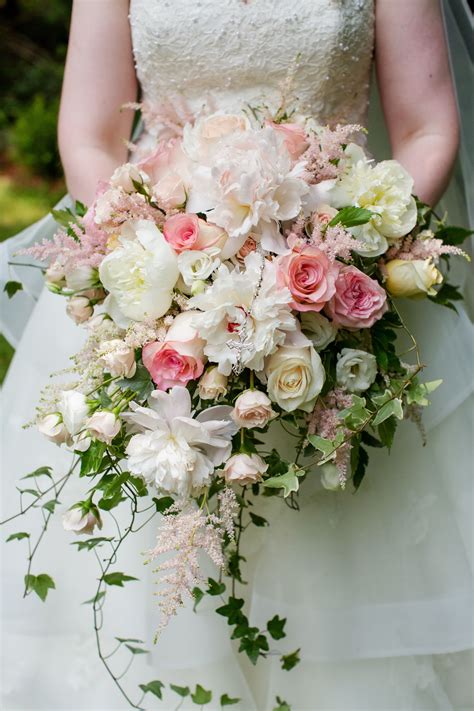gorgeous ivory, pink and blush cascade bouquet Elegant Bridal Bouquets ...