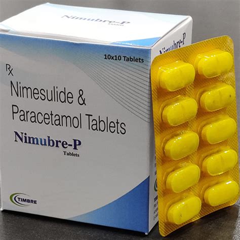 Nimubre p - Nimesulide & Paracetamol Tablets - Timbre Healthcare