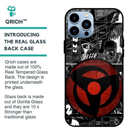 Sharingan iPhone 13 Pro Max Glass Back Cover - Flat 35% Off On iPhone ...