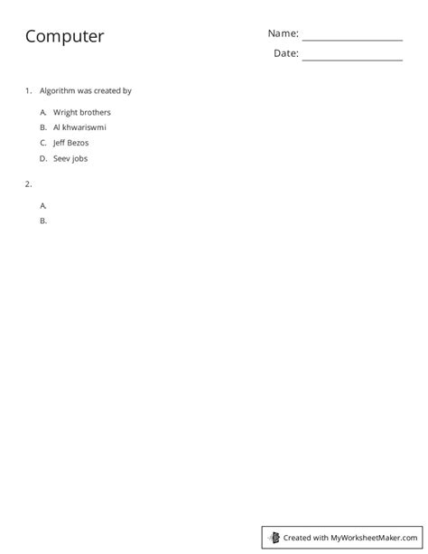 Computer Apps Worksheets 的图像结果