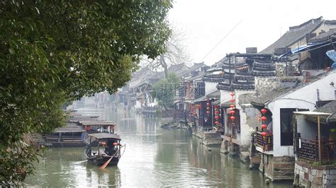 小桥流水人家古镇高清图片下载-正版图片500649275-摄图网