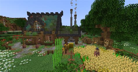 Image result for Flower Forest House Tutorial Minecraft