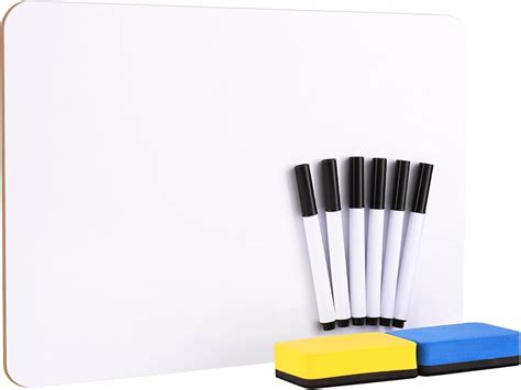 Zuimei Dry Erase Whiteboards, A4 Size Small Double Sided White Boards ...