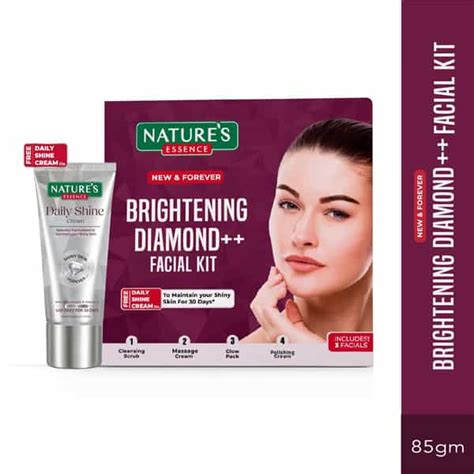 Buy NATURE'S ESSENCE BRIGHTENING DIAMOND FACIAL KIT | GLOWING SKIN ...
