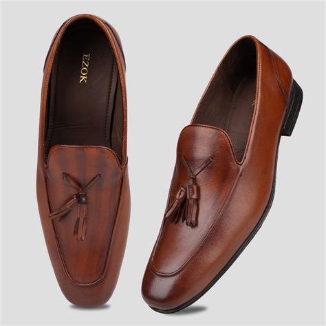 Ezok Leather Tan Formal Shoes For Men – Ezok Shoes