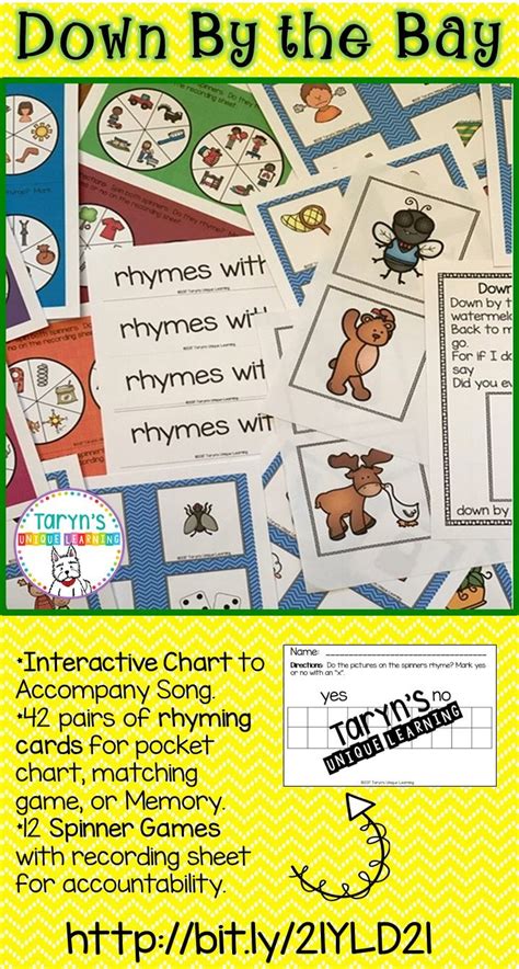 Down By The Bay Rhyming Words - Letter Words Unleashed