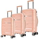 Buy Nasher Miles Warrior Expander Hard-Sided PP Luggage Set of 3 Bronze ...