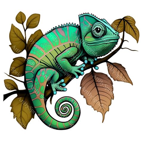 Chameleon Clip Art
