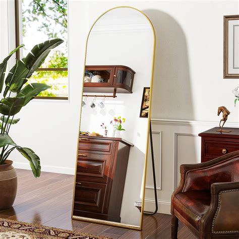 Amazon.com: VooBang 21 x 64 inch Arched Full Length Mirror, Gold Arch ...