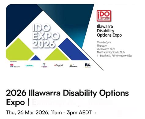 Illawarra Disability Options Expo - IDO, The Fraternity Club ...