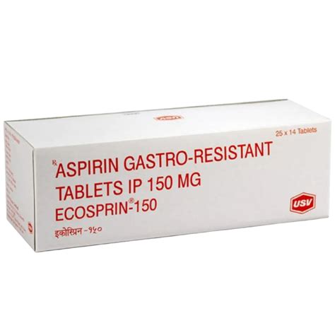 Ecosprin 150 | $0.23/Pill – ZaraMeds