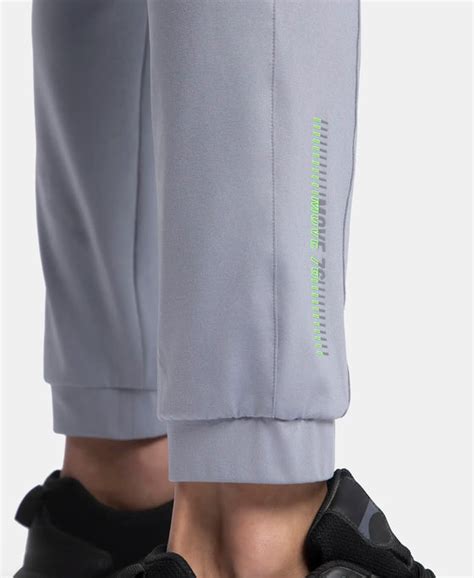Buy Microfiber Elastane Stretch Jogger with Zipper Pockets and StayDry ...