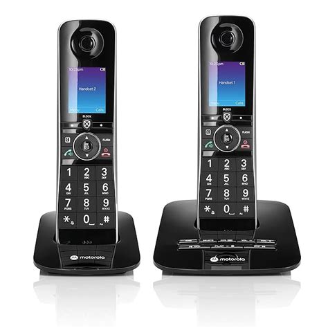 Motorola Voice D8712 Wireless Phone System with 2 Digital Handsets ...