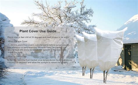 Buy Gardzen 5-Pack Plant Cover Drawstring Tree Cover, Winter Freeze ...