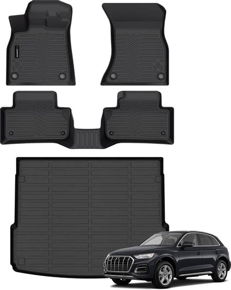 AUXKO All Weather Floor Mats Cargo Mat Fit for Audi Q5/SQ5(No Hybrid ...