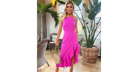 AX Paris Pink Frill Hem Midi Dress | New Look