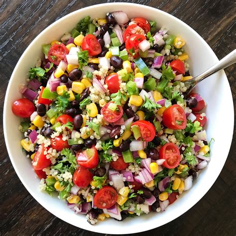 Black Bean Veggie Quinoa Salad | healthyGFfamily.com