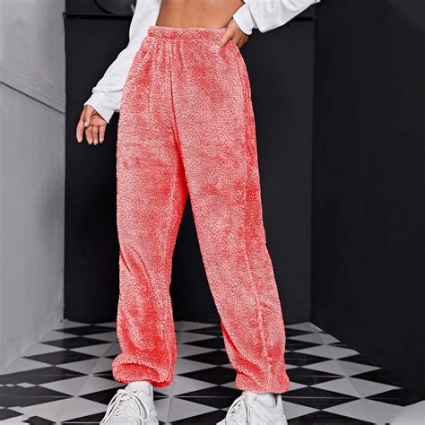 Aloohaidyvio No Boundaries Women's Plush Fuzzy Pajama Pants Warm Cozy ...