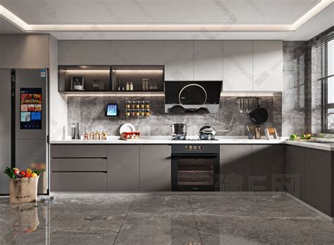 【现代厨房3d模型】建E网_现代厨房3d模型下载[ID:114247926]_打造3d现代厨房模型免费下载平台