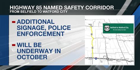 Highway 85 named ‘Highway Safety Corridor,’ project to begin in October