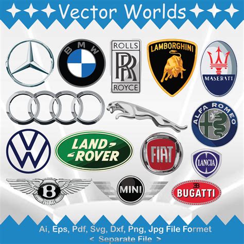 European Car Brands European Car Vintage Brand Logo SVG