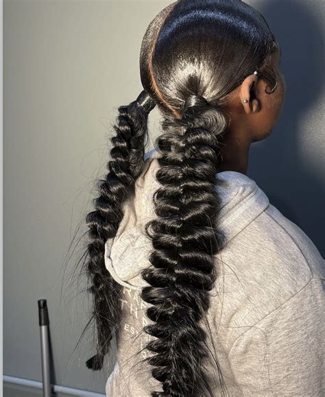 Fishtail braid ponytail black hair – Artofit