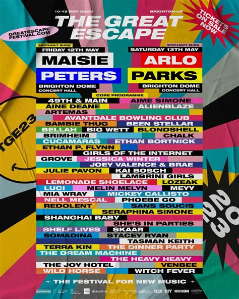 The Great Escape 2023 announce spotlight shows at Brighton Dome ...