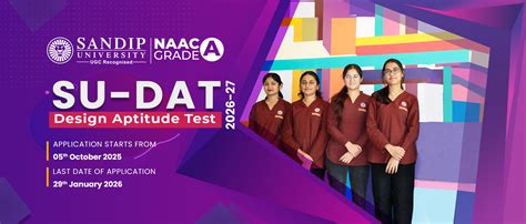 Sandip University - Design Aptitude Test (SU – DAT) Admission 2026 – 2027