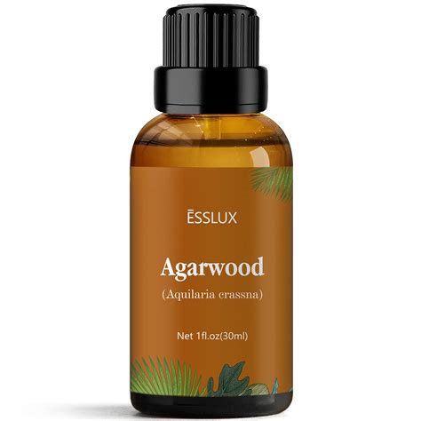 Buy Agarwood Essential Oil, ESSLUX Aromatherapy Oils for Diffuser ...