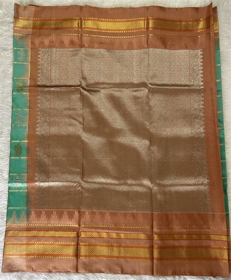 Venkatagiri Pattu Saree Sea Green Colored Complemented With a Pattu Li ...