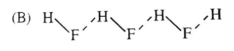 The H-Bonds in solid HF can be best represented as