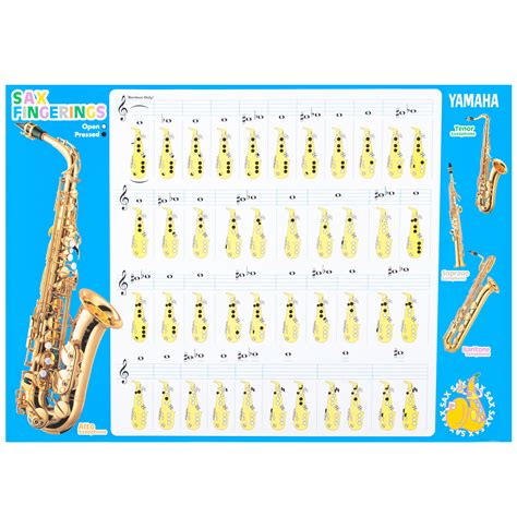 Saxophone Fingering Chart
