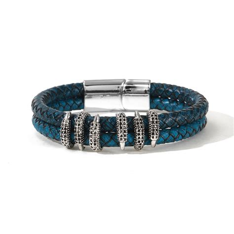 Darkforge Clawed Bracelet - Blue | Salty – Salty Accessories