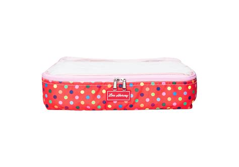 Multi Dot Plastic Travel Square non Laminate - Lou Harvey