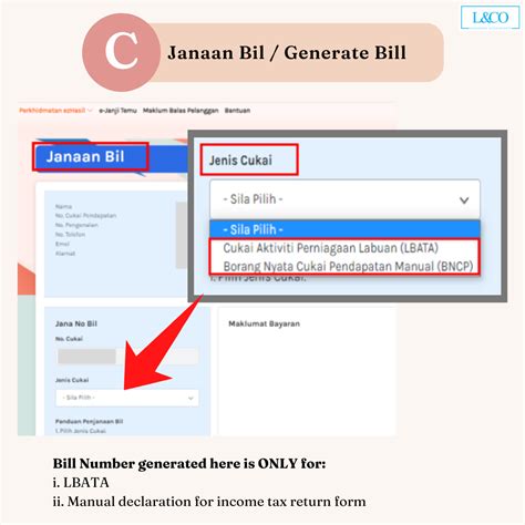 Bill Number is Required for ALL Tax Payment - L & Co