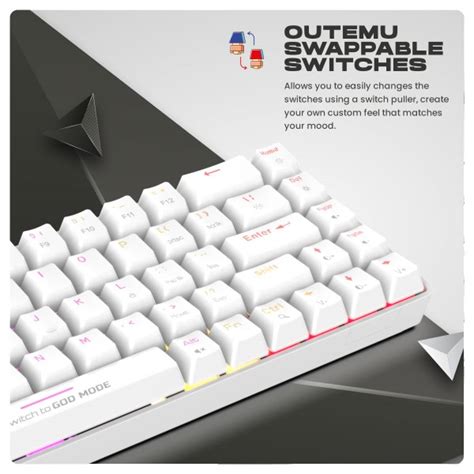 Cosmic Byte CB-GK-36 Artemis 68 Key Per Key RGB Wired Mechanical Gaming ...