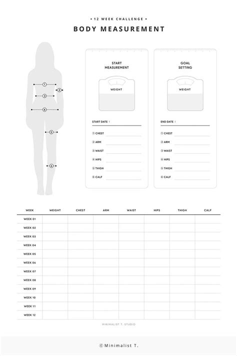 Best 12 Free Printable Colorful Table Style Body Measurement Chart For ...