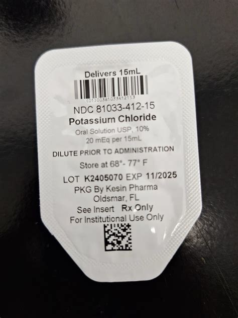 These highlights do not include all the information needed to use POTASSIUM CHLORIDE safely and ...