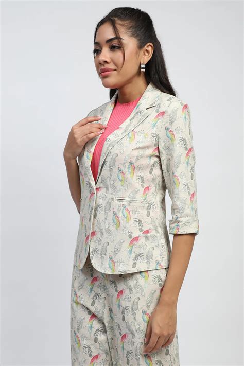 Beige Tropical Cotton Blend Co-ord Set – Global Republic