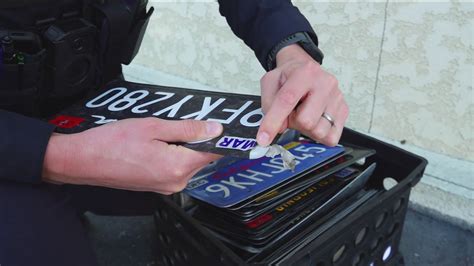 San Diego police seize dozens of illegal modified license plates in one ...
