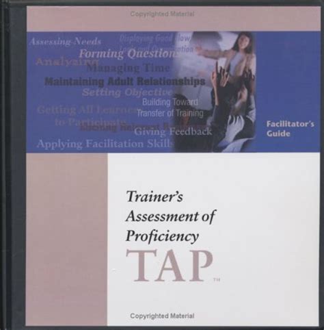 Buy Trainer's Assessment of Proficiency Facilitator Guide: Tap Book ...