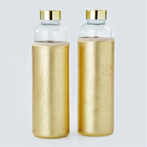 Buy Travis Set of 2 Glass Bottles with Covers - 600ml from Home Centre ...