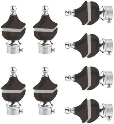 Airline Grey Rod Rail Bracket, Curtain Knobs Metal Price in India - Buy ...