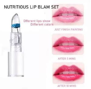 SHAGGY Jelly Crystal Lipstick Glossy Color Change Lipstick ROSE FLOWER ...